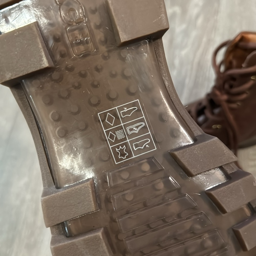 NEW Coach Citysole signature brown embossed leather boots men’s sz 8.5D - Picture 5 of 11